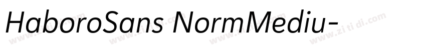 HaboroSans NormMediu字体转换